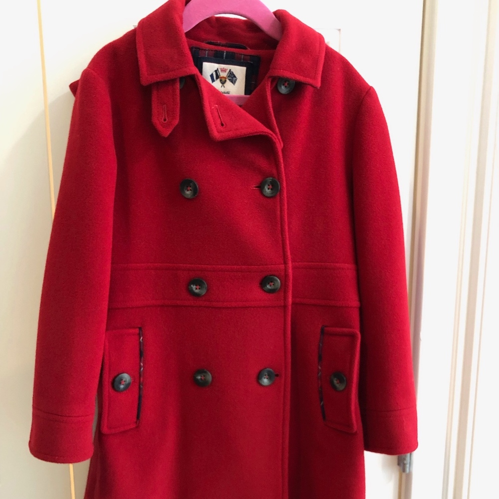 Jacadi Pea Coat Girls Sz 8
